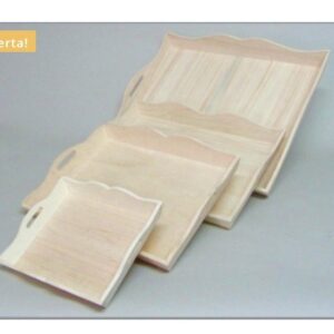 Bandeja con forma madera