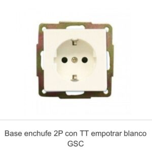 Base enchufe TT - serie empotrar
