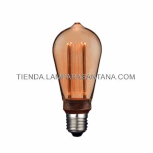 Bombilla Edison Pebetero led decoración Vintage ámbar
