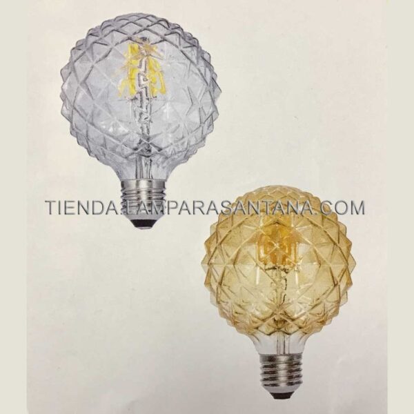Bombilla Globo Cristal Tallado
