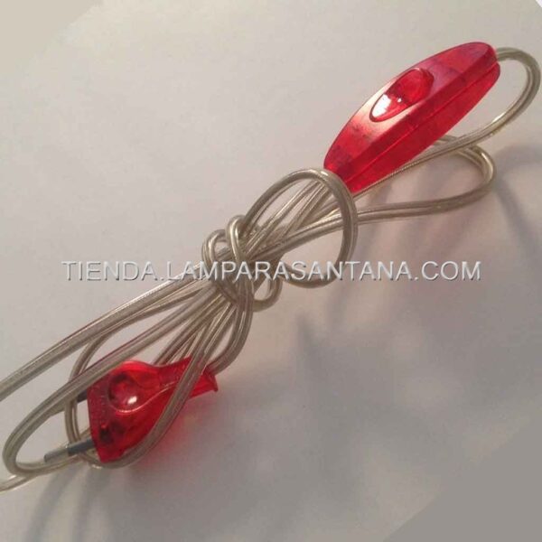 Cable conexión lámpara Rojo