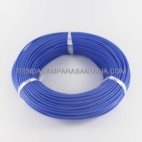Cable de silicona azul