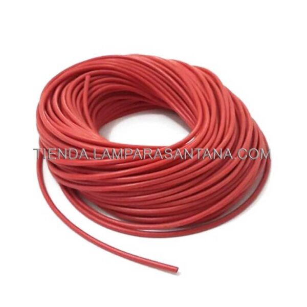Cable de silicona rojo