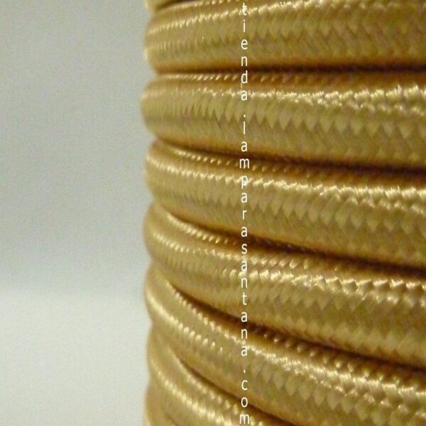 Cable de tela dorado