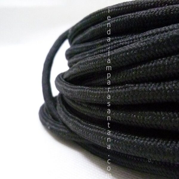 Cable de tela negro
