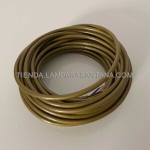 Cable Decorativo de Silicona (dorado) 3x0.75