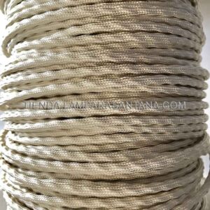 Cable semi trenzado blanco