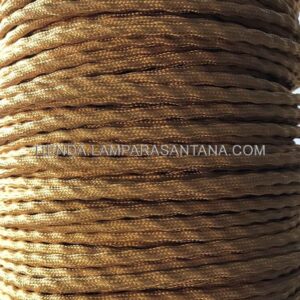 Cable semi trenzado dorado