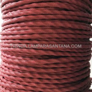 Cable semi trenzado granate
