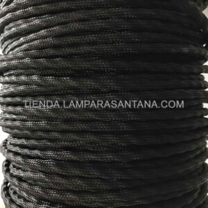 Cable semi trenzado negro