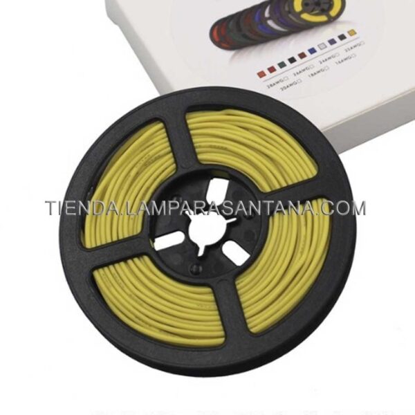 Cable de silicona amarillo