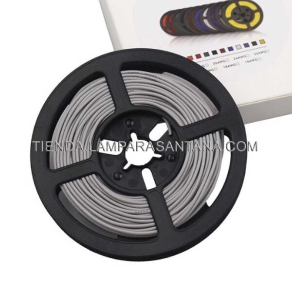 Cable de silicona gris