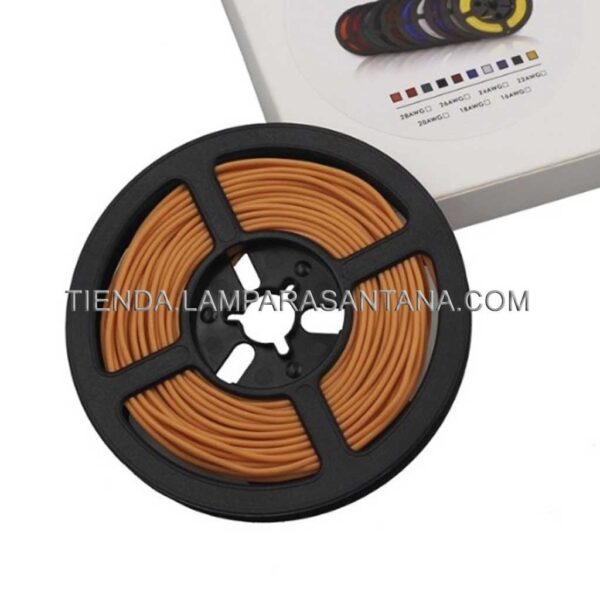 Cable de silicona naranja