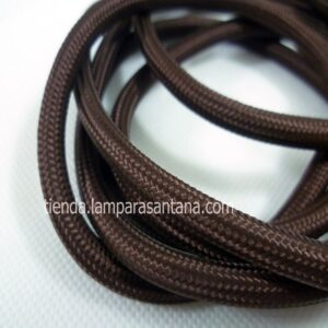 Cable de tela marrón
