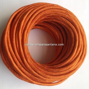 Cable de tela naranja butano