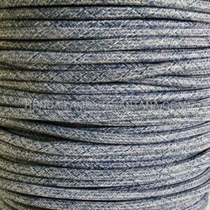 Cable de tela vaquero azul