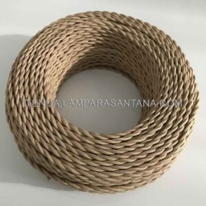Cable trenzado marrón claro