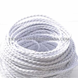 Cable trenzado seda blanco
