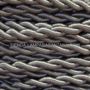 Cable trenzado seda gris