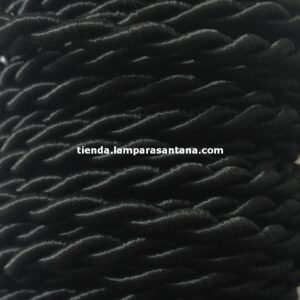 Cable trenzado seda negro