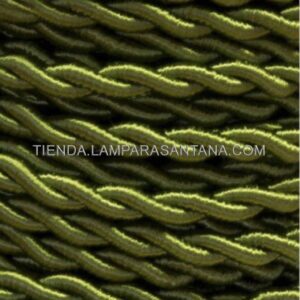 Cable trenzado seda verde