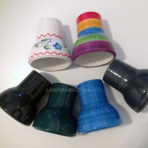 Cubre portalámparas foco cerámica