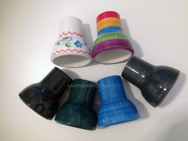 Cubre portalƔmparas foco cerƔmica