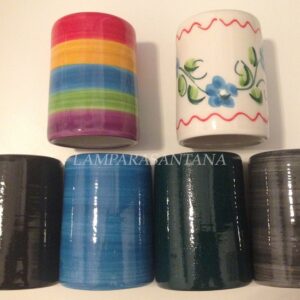 Cubre portalámparas cerámica