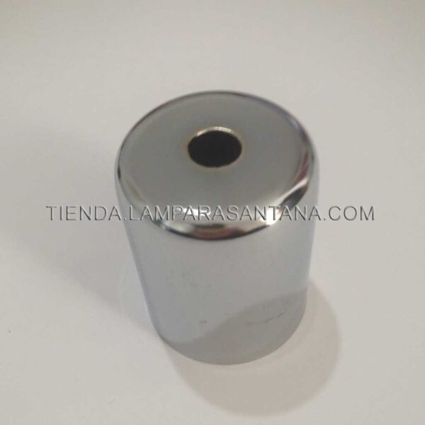 Cubre portalámparas cromo