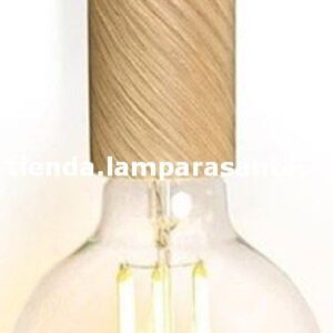 Cubre Portalámparas Madera Cilindro largo