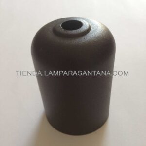 Cubre portalámparas hierro marrón