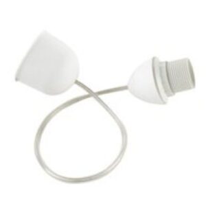 Conjunto portalámpara-cable-florón