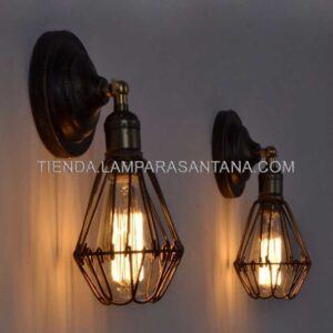 Lámpara Vintage Jaula de pared