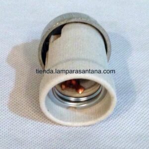 Portalámparas metal cerámico