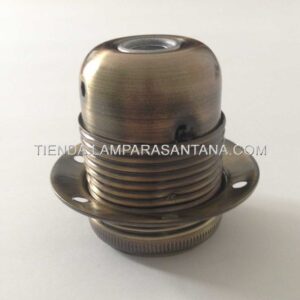 Portalámparas metálico bronce