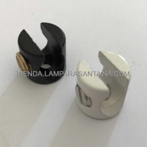 Sujeción techo cable blanco y negro