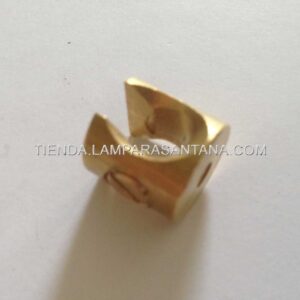 Sujeción techo dorada para cable