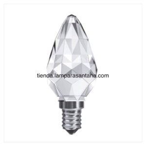 Bombilla Vela Led cristal tallado