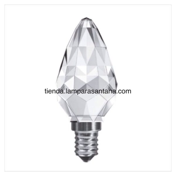 Bombilla Vela Led cristal tallado